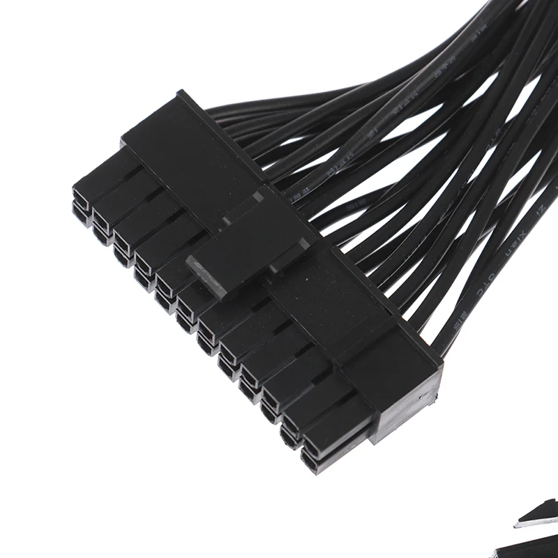 24Pin Power Supply Synchronizer Male To Female ATX Mining 30cm 24 Pin Dual PSU Extension Cable For Computer Adaptor For Mining