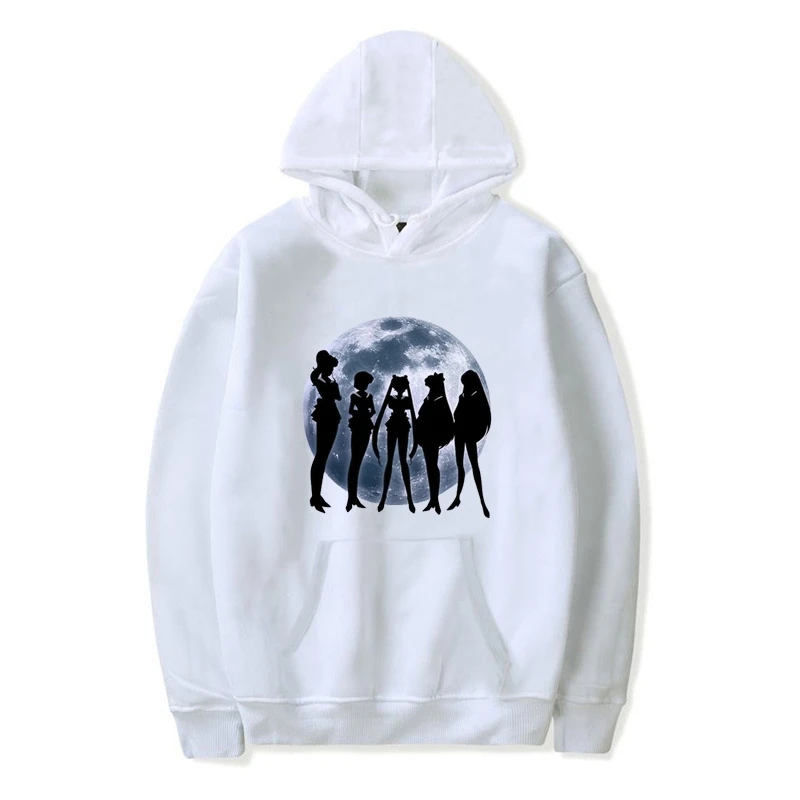 Sudaderas de mujer Сейлор Мун Kawaii Harajuku Толстовка женская забавная аниме кошка 90s корейский стиль кофты