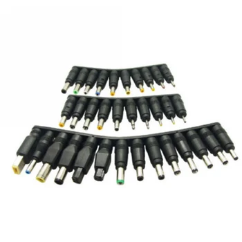 

34pcs DC Female Jack To Multi Type Power Plug Connector Adapter 5.5x2.1mm Set