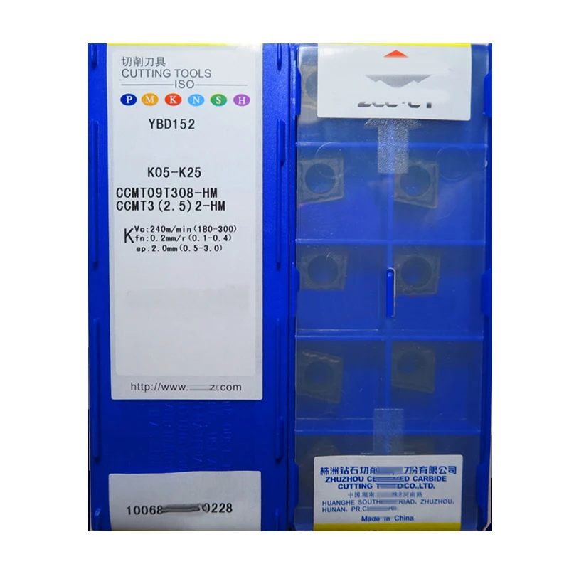 Твердосплавные вставки CCMT CCMT09T308-HM CCMT120404-HM CCMT120408-HM CCMT060204-HM YBD152 для чугуна CCMT060208-HM |