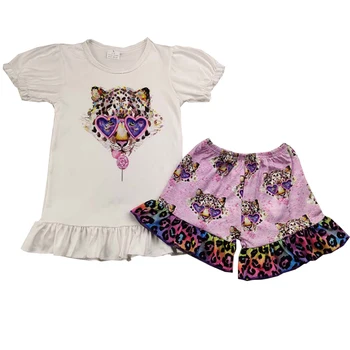 

kids' clothing set ruffles shorts sets children outfits baby girls outfits