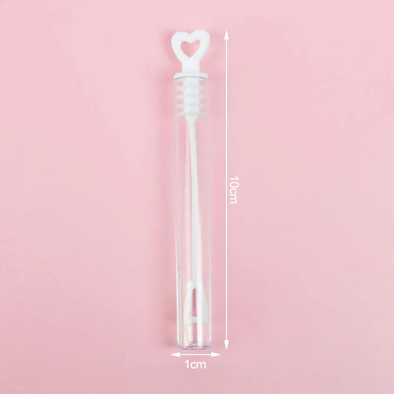 10/20Pcs Love Heart Wand Tube Bubble Soap Bottle Wedding Gifts for Guests Birthday Party Decoration Baby Shower Favors Kids Toys