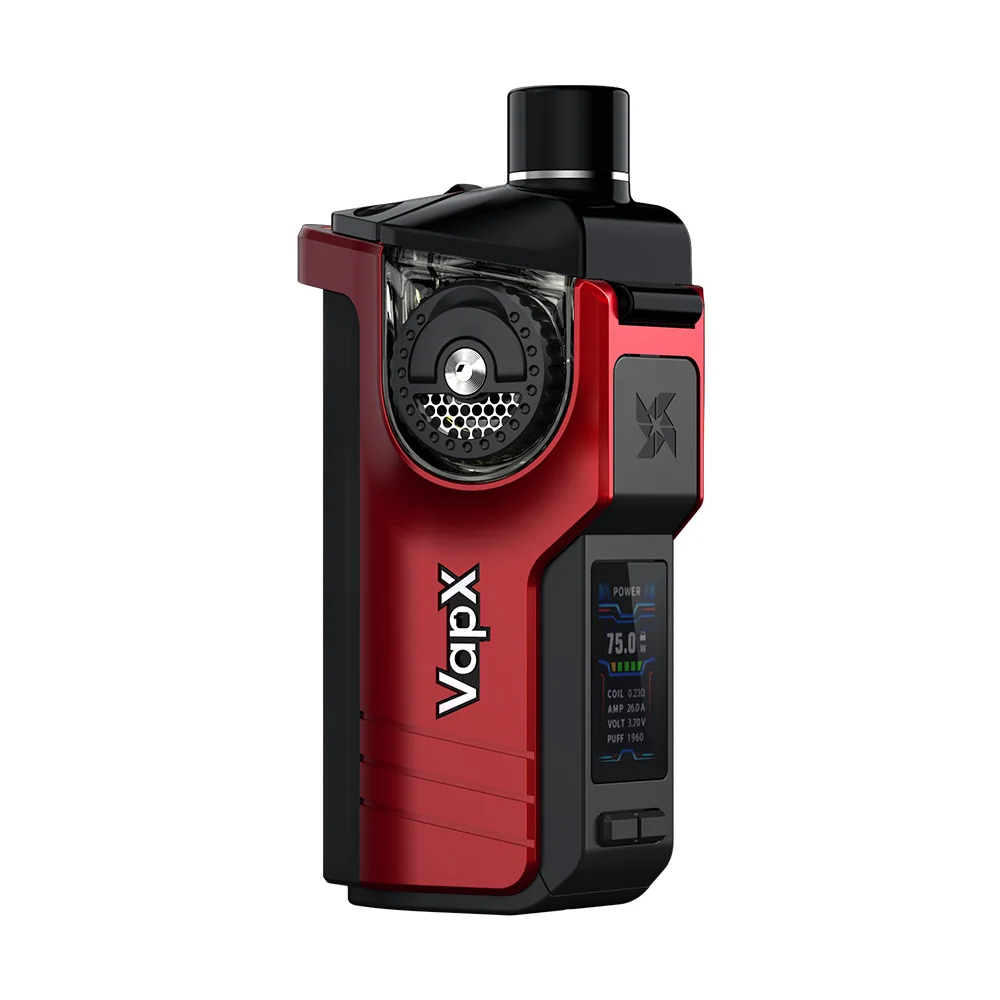 VapX гейзер Pod Системы комплект приведенный в действие 21700/18650 Батарея 100 Вт