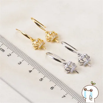 

Beautiful Hot Wholesale Earrings Findings, Women DIY Pearl Earrings Settings Classic Design