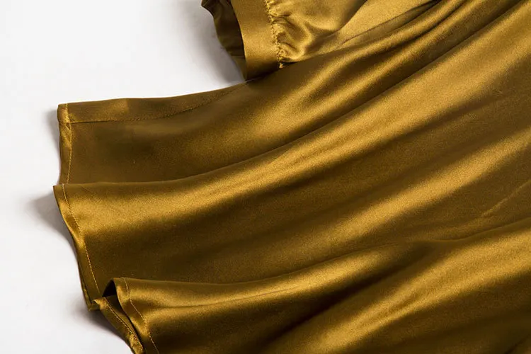 Satin Swing Collar Women's Design Non-Mainstream