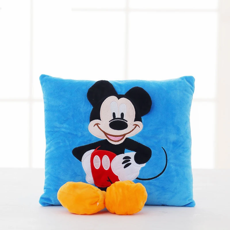 Disney Микки Маус и Минни плюшевая подушка мультфильм Микки Маус и Минни Автомобильная подушка, подушка для дивана Рождественский подарок для детей