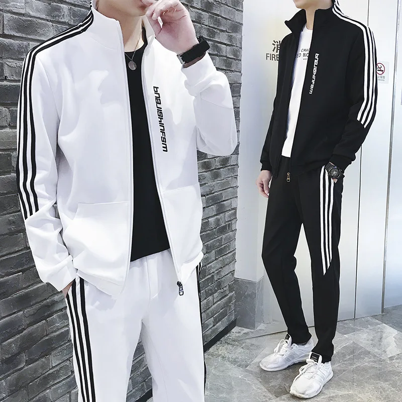 

Sports Set Men Spring And Autumn Two-Piece Casual Couples Set Large Size Athletic Clothing Sportswear MEN'S Suit