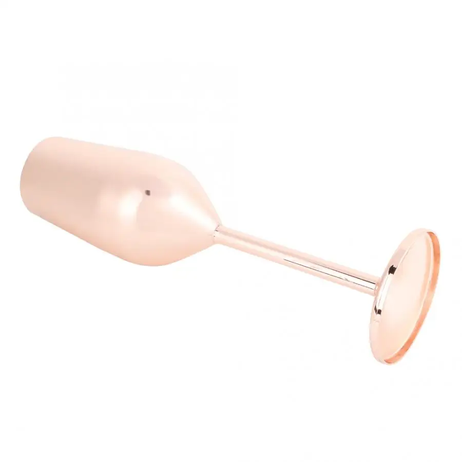 Stainless Steel Cocktail Bar Copper Plated Party Decorations Champagne Goblet Cup for Beer Tea Milk Drink
