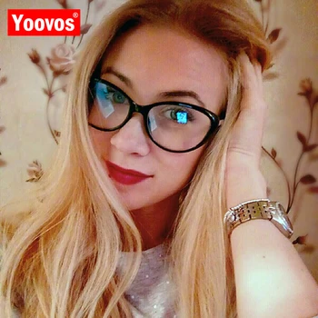

Yoovos 2020 Glasses Frame Women Cateye Glasses Women Brand Designer Eyeglasses For Women/Men Optical Transparent Lentes De Mujer