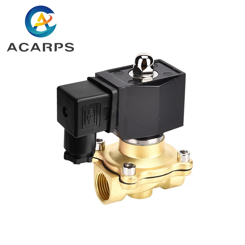 2/2 NO Magneetventiel, 1/4, 110V AC, Messing, Viton, 0/15 bar