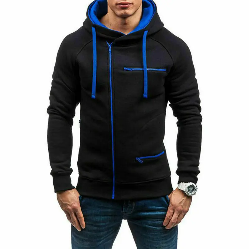 M-3XL Мужская теплая толстовка с капюшоном, пальто, куртка, верхняя одежда, джемпер, Зимняя мода, мужские толстовки на молнии, повседневный пиджак, куртка, наряды
