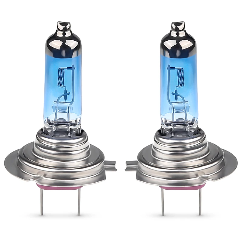 2 шт. галогенная лампа 12V H7 100W Супер белый 6000K автомобильные галогенные лампы головного светильник тумана Светильник Автомобиля замена лампы H7 Универсальный Галогеновый лампа