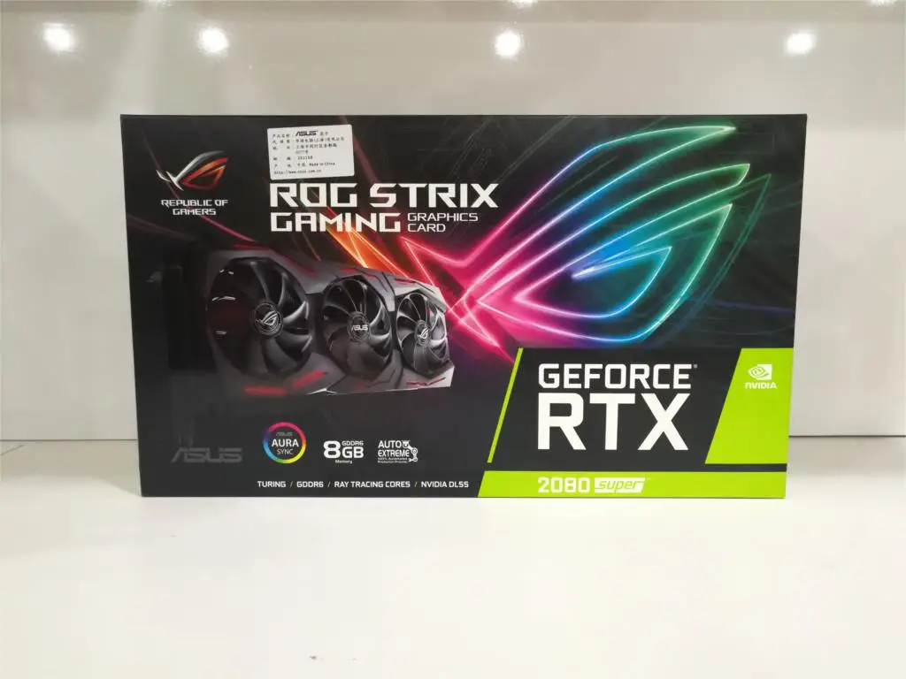 ASUS STRIX-RTX2080S-8G-GAMING Architecture jeu de bureau carte
graphique GDDR6 prise en charge 4 sortie d'écran