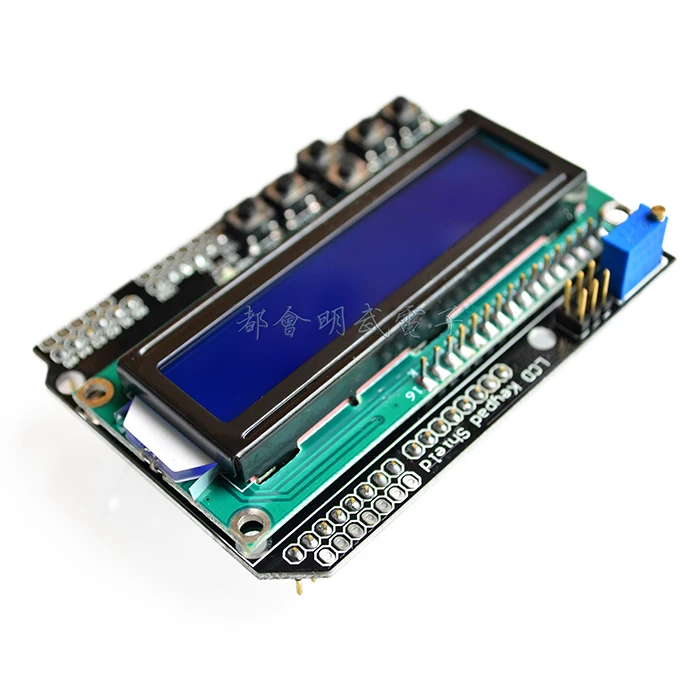 Защитный ЖК-экран с клавиатурой 1602 для Arduino ЖК-дисплей ATMEGA328 ATMEGA2560 Raspberry Pi UNO синий