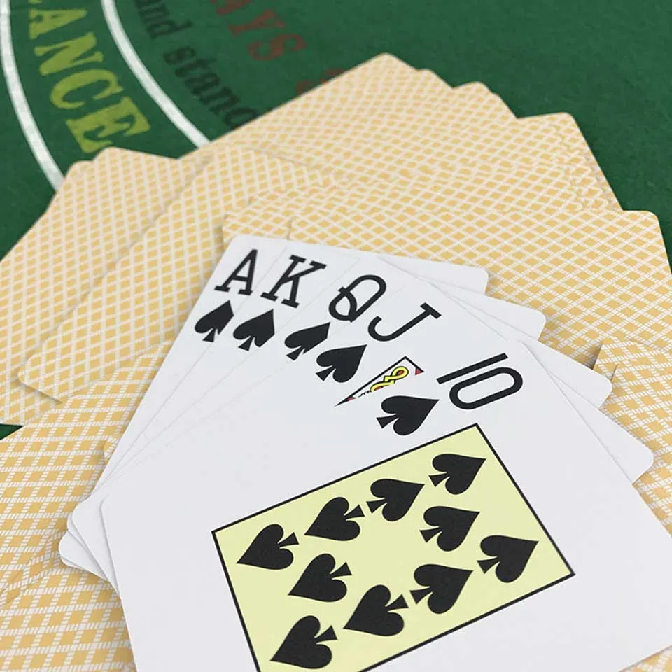 Easytoday 2PcsSet PVC Playing Card Set Texas Poker Cards Plastic Poker Cards Frosted Surface Waterproof Poker Table Games (2)