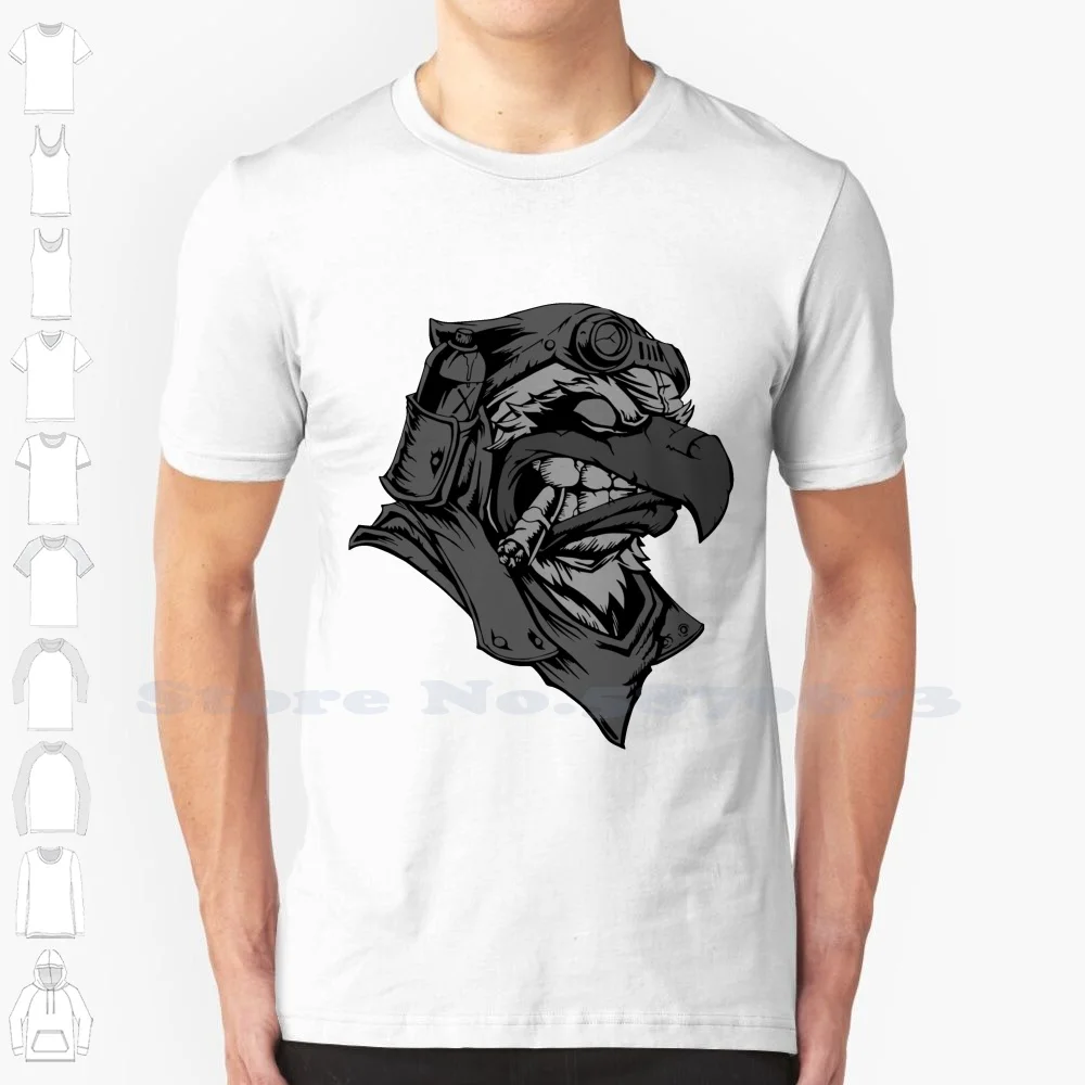 Angry Cool Design Trendy T-Shirt Tee Bird Angry Pilot