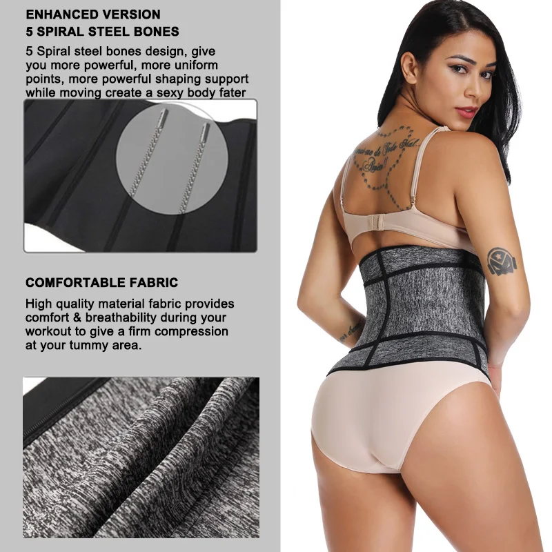 Для женщин талии тренер Неопреновый Пояс Вес потери Cincher Body Shaper пластика Управление ремень похудения Сжигание жира пояс-корсет, пояс