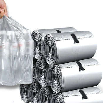 

110 Counts/Roll Disposable Garbage Bag Trash Bags for Bathroom Trash Can Kitchen Bin Liners DNJ998
