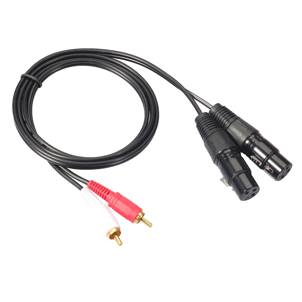 1 пара 5 м RCA штекер в XLR гнездо аудио hi-fi кабель микрофон для микрофона | Спорт и