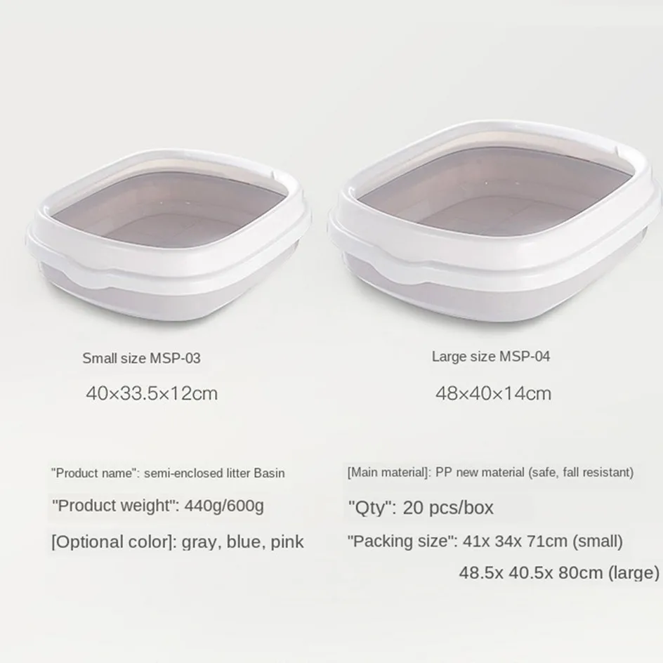 Pet Toilet Bedpan Anti Splash Cats Litter Box Cat Dog Tray with Scoop Kitten Dog Clean Toilette Home Plastic Sand Box Supplies Pet Toilet Bedpan Anti Splash Cats Litter Box Cat Dog Tray with Scoop Kitten Dog Clean Toilette Home Plastic Sand Box Supplies