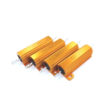 

3R 3ohm 3 4.7R 4.7ohm 4.7 R Ohm 50W Aluminum Power Metal Shell Case Wirewound Resistor Resistance RX24