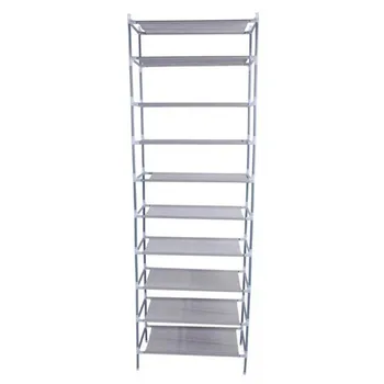 

30 Pair Over Door Hanging Shoe Rack 10 Tier Shoes Organizer Multifunction Wall Mounted Shoe Hanging Shelf Home Dormitory Shoes
