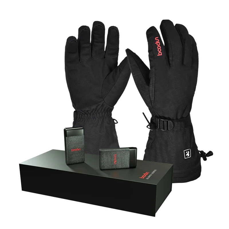 

1 Pair Electric Heating Gloves Battery Powered Thermal Heated Gloves For Men And Women Five-Finger Winter Hand Warmer Ski Gloves