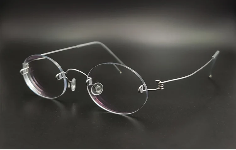 Customizable Unisex Rimless Oval Frame Eyeglasses – FuzWeb