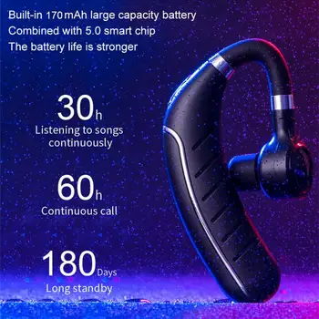 

Bluetooth5.0 Earphones Wireless Bluetooth Noise Control Business Headset With Mic For Driver Sport Handsfree Calling Wireless