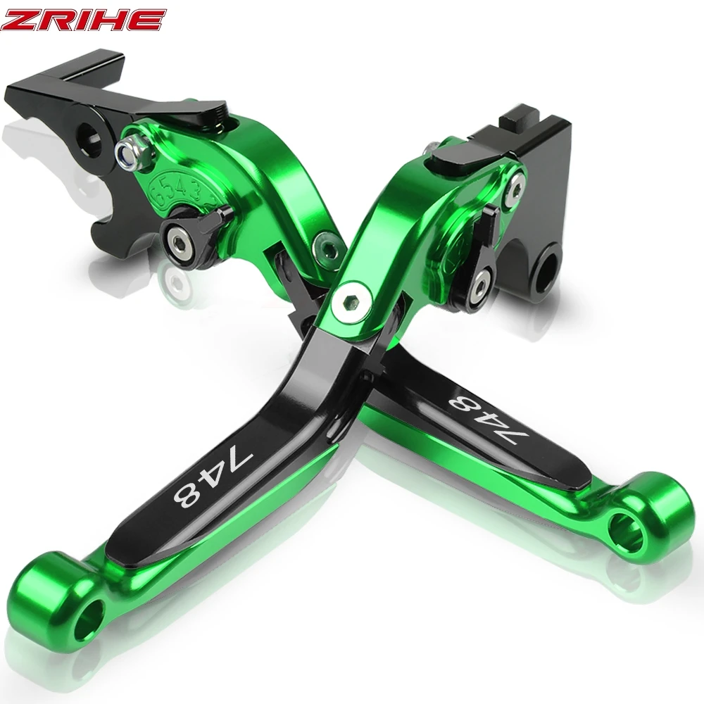 CNC рычаги тормоза мотоцикла сцепления для DUCATI 748 1999-2003 2000 2001 2002 скремблер Регулируемый рычаг складной Мото Аксессуары - Цвет: 748 1999-2003