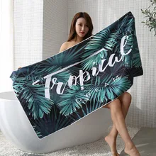 Beach Towel Microfiber Bath Towel Printed Beach Holiday Bath Towel Quick-drying Outdoor Water Sports Swimming Towel