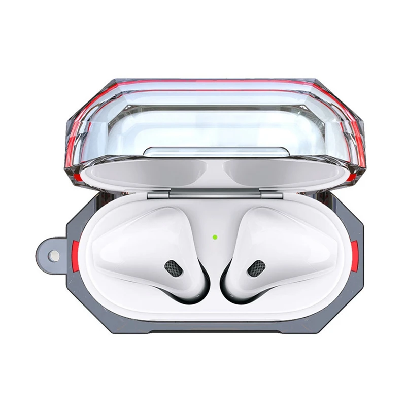 Для Apple AirPods 1/2 чехол сумка чистый прозрачный пластик противоударный защитный чехол для AirPods 1/2 чехол для наушников Аксессуары