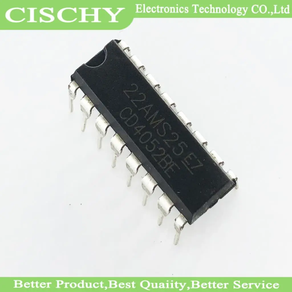 10pcs/lot CD4052BE CD4052BCN cd4052 HEF4052 DIP-16 Separator Demultiplexer In Stock | Электронные компоненты и
