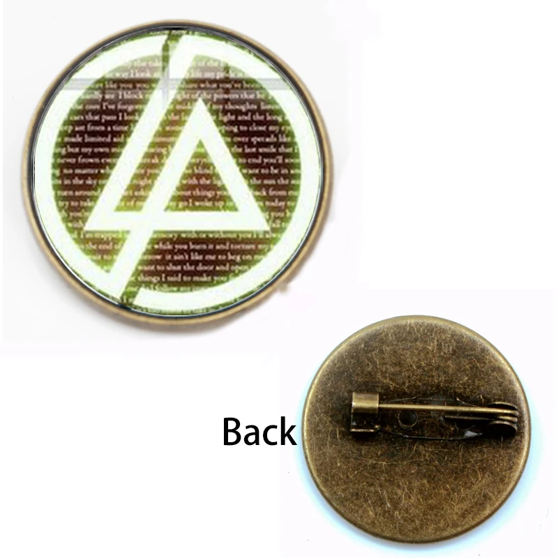 Новая Винтажная брошь Linkin Park, браслеты с логотипом, Честерз Беннингтон, античная бронза с покрытием, для мужчин и женщин,, ювелирный сувенирный подарок - Окраска металла: 6