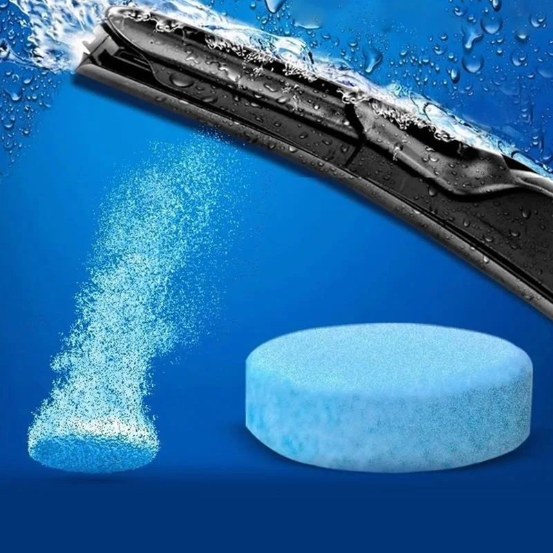 

4Pcs Car Windshield Glass Wash Clean Wiper Compact Effervescent Tablets Detergent Car Accessories Auto Window Household Cleaner