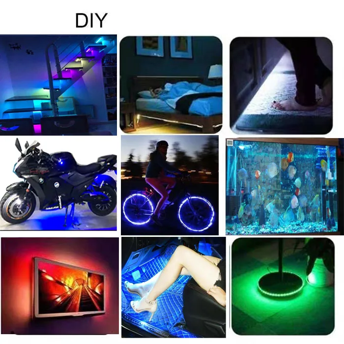 LED Strip Light 1M 2M 3M 4M LEDs Dimmable DC 12V 60LEDs/M Indoor Decorative Tape White Blue Red TV Festival LED Strip Lighting - 6