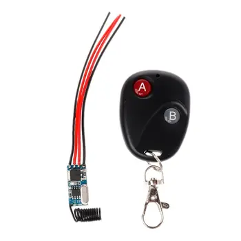 

Relay Wireless Switch Remote Control DC3V 3.7V 5V 6V 7V 9V 12V Mini Power LED Lamp Controller Micro Receiver Transmitter System