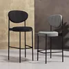 Nordic Iron Dining Room Bar Chair Modern Cafe High Bar Stool Golden Leisure Barstools Soft Backrest Household Furniture ► Photo 3/6