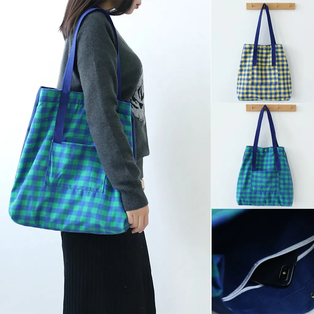 Женская модная трендовая Сумка-тоут, художественная, чистая, Экологичная, Холщовая Сумка, многоразовая сумка на плечо, Большая вместительная сумка с ручками AA