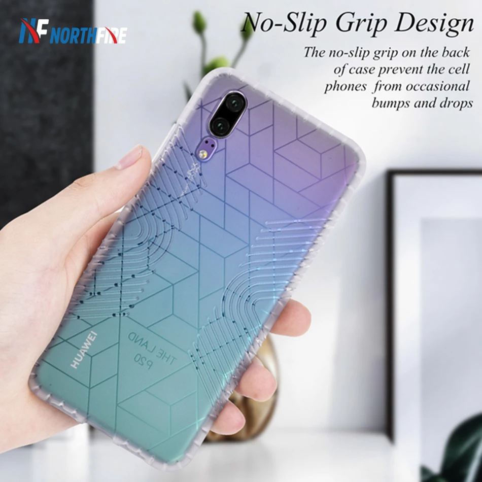 Матовый противоударный чехол для Huawei P30 Lite Science Pattern противоскользящий P20 Pro Mate 20 из