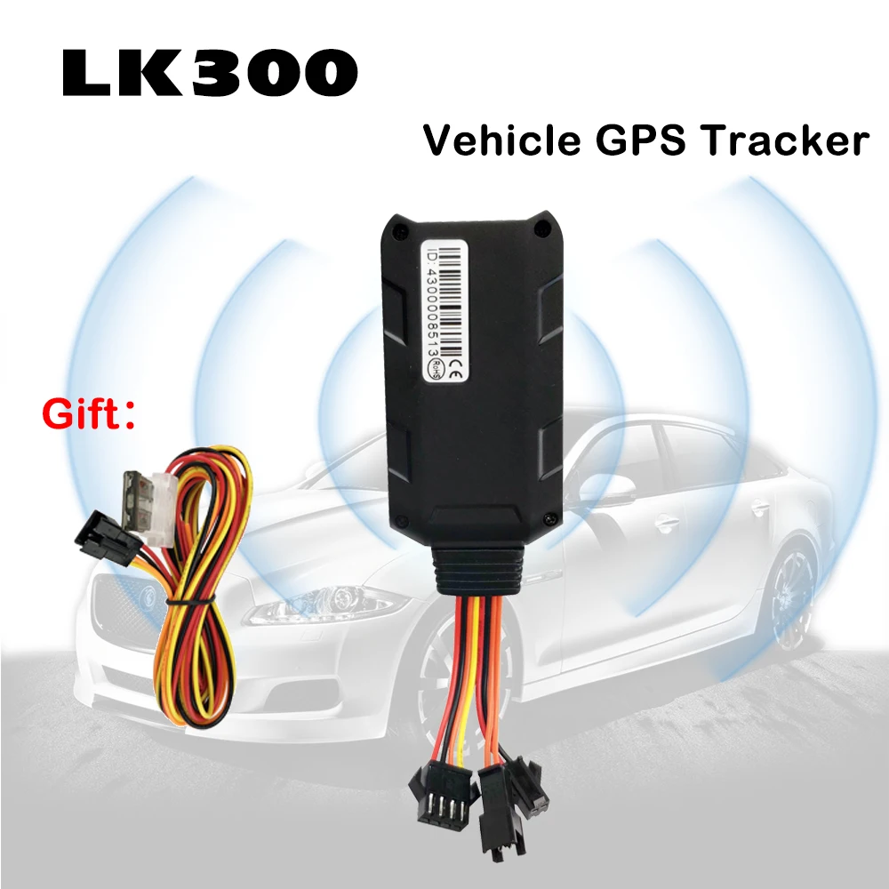 LK300 gps автомобильный трекер устройство движение автомобиля мотоцикл с сигнализацией шок оповещения дополнительно SOS сигнализация и реле и бесплатное приложение