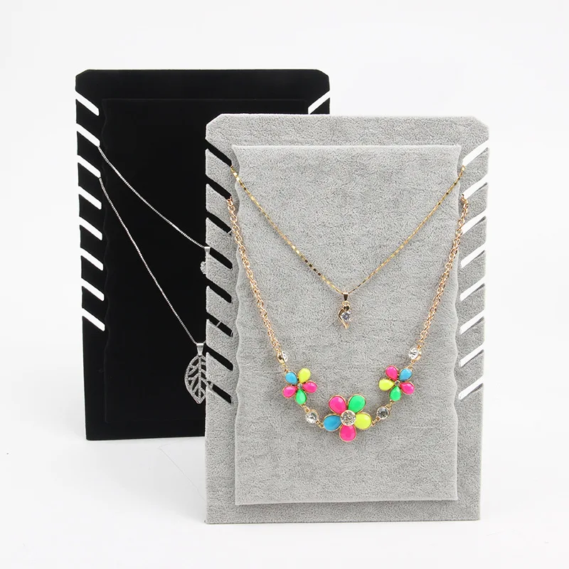 

New Velvet Necklace Stand Holder Jewelry Display Necklace Pendants Holder Rack Jewelry Storage Organizer