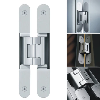 

Invisible Three Dimensional Furniture Wooden Door Alloy Mini Durable Folding Adjustable Home Hardware Hinge Cabinet