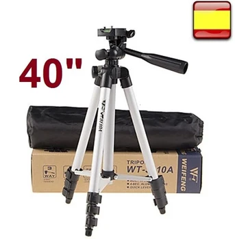 

Tripode Portátil 40" Soporte Rotula 2.5kg Para Cámara VIDEOCAMARA PRISMATICO