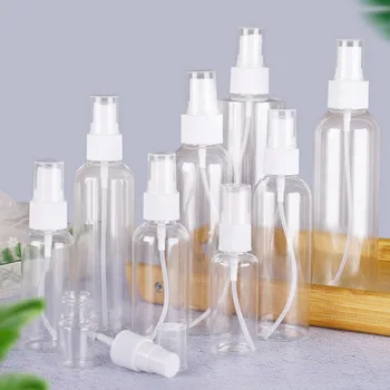 

1/5/10Pcs 30ml/50ml/100ml Transparent Empty Spray Bottles Plastic Mini Refillable Container Empty Cosmetic Containers