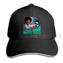 bob ross trucker hat