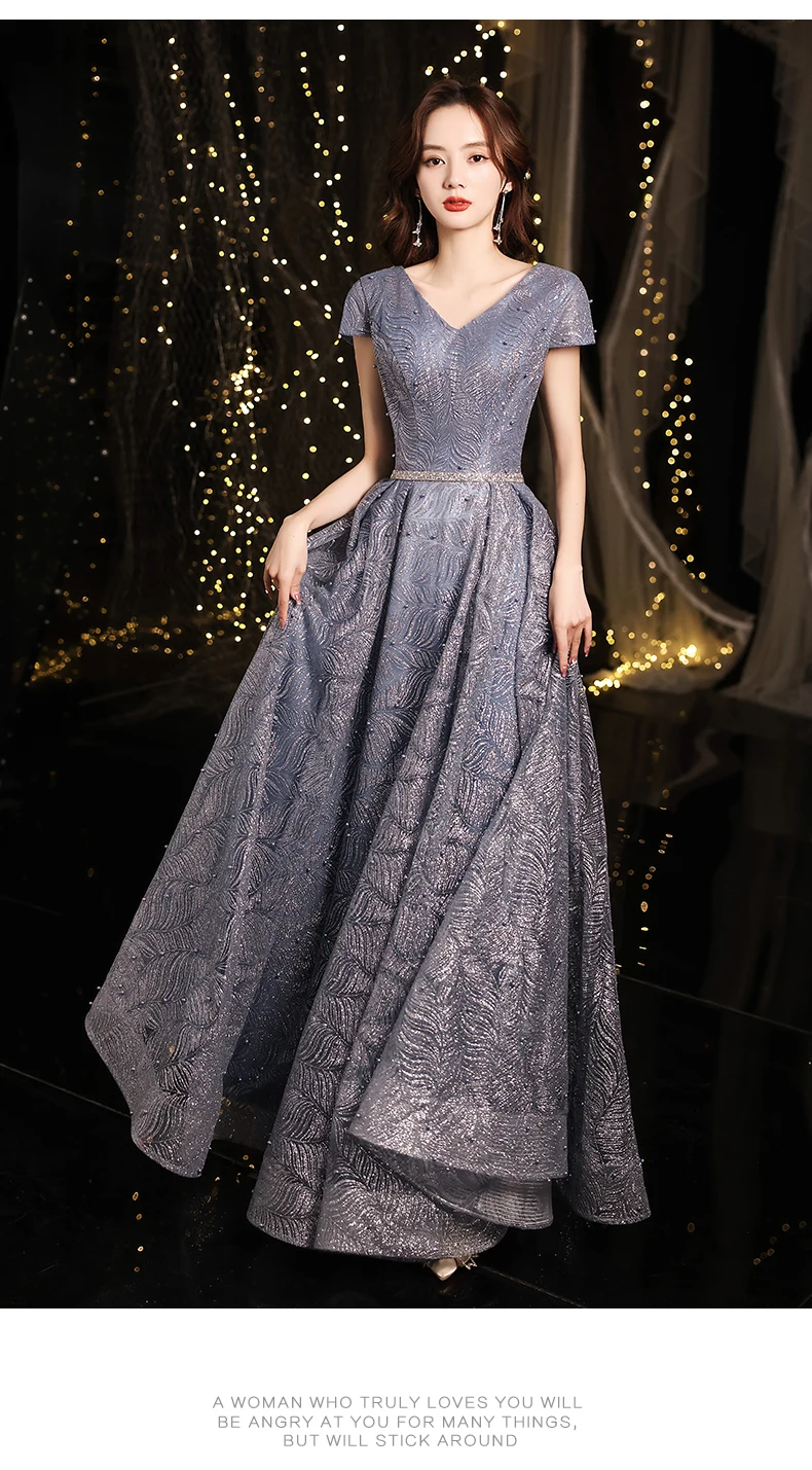 Long Prom Dresses  Women Elegant Formal Evening Dress Beaded Prom Gowns Plus Size mermaid prom dresses