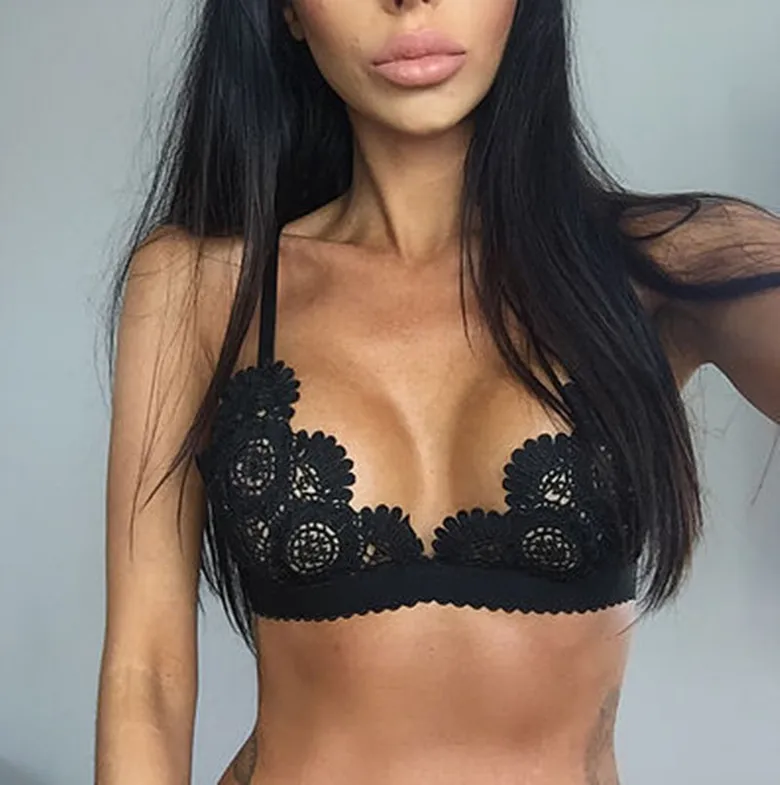 2018 New Womens Sexy Lingerie Set Hot Erotic Push Up Lace Open Bras Bralette Floral Women Underwear Set Sex Clothes