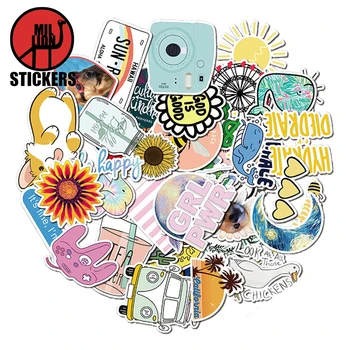 

25/50 Pcs Cool Summer Stickers For Children On The Laptop Phone Desk Bags Fridge Skateboard Suitcase Funny Cool Sticker
