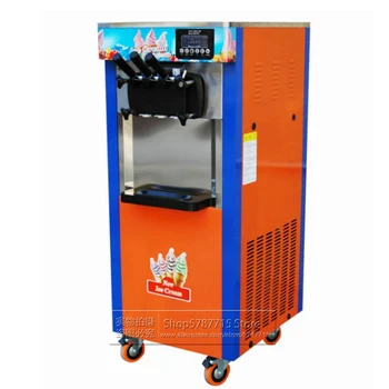 

Game Room Snack Equipment Mini Yogurt Icecream Making Machine 3 Flavor Ice Cream Vending Maker Commercial Soft Ice Cream Machine